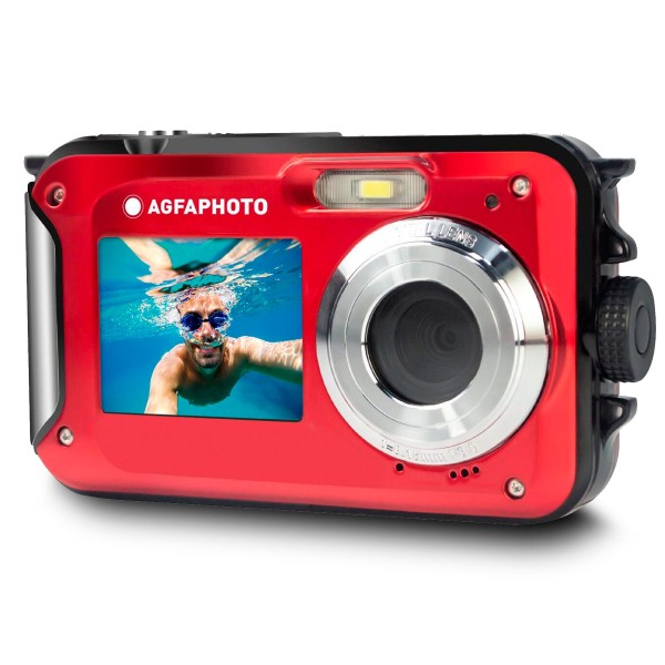 Agfaphoto realishot wp8000 red / cámara compacta digital waterproof